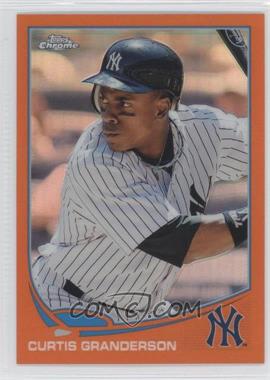 2013 Topps Chrome - [Base] - Retail Orange Refractor #195 - Curtis Granderson