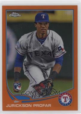 2013 Topps Chrome - [Base] - Retail Orange Refractor #57 - Jurickson Profar