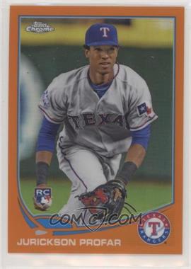 2013 Topps Chrome - [Base] - Retail Orange Refractor #57 - Jurickson Profar