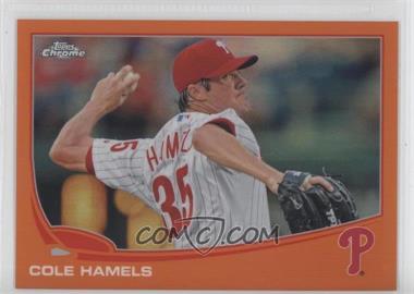 2013 Topps Chrome - [Base] - Retail Orange Refractor #76 - Cole Hamels