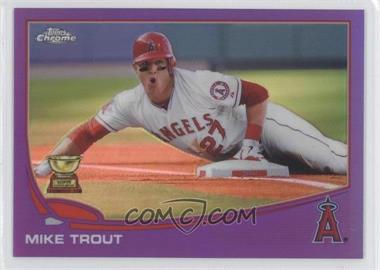 2013 Topps Chrome - [Base] - Retail Purple Refractor #1 - Mike Trout