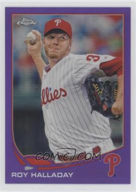 2013 Topps Chrome - [Base] - Retail Purple Refractor #104 - Roy Halladay