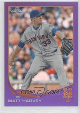 2013 Topps Chrome - [Base] - Retail Purple Refractor #117 - Matt Harvey