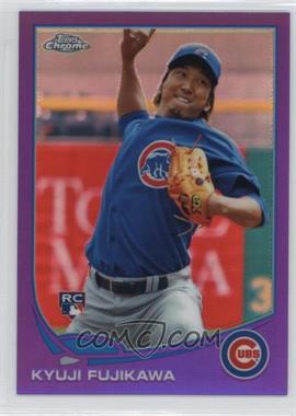 2013 Topps Chrome - [Base] - Retail Purple Refractor #130 - Kyuji Fujikawa