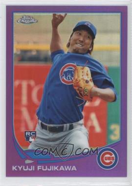 2013 Topps Chrome - [Base] - Retail Purple Refractor #130 - Kyuji Fujikawa