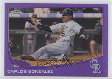 2013 Topps Chrome - [Base] - Retail Purple Refractor #131 - Carlos Gonzalez