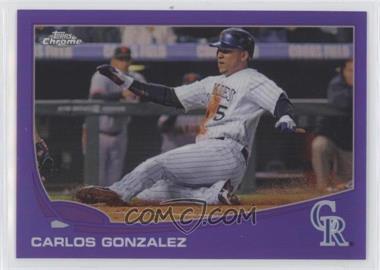 2013 Topps Chrome - [Base] - Retail Purple Refractor #131 - Carlos Gonzalez