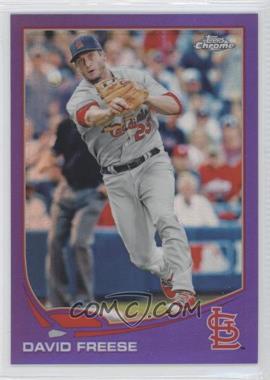 2013 Topps Chrome - [Base] - Retail Purple Refractor #135 - David Freese