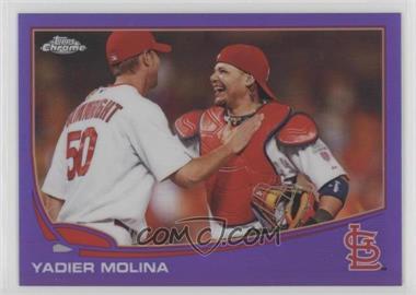 2013 Topps Chrome - [Base] - Retail Purple Refractor #146 - Yadier Molina