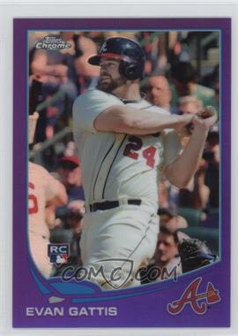 2013 Topps Chrome - [Base] - Retail Purple Refractor #148 - Evan Gattis