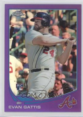 2013 Topps Chrome - [Base] - Retail Purple Refractor #148 - Evan Gattis