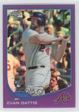 2013 Topps Chrome - [Base] - Retail Purple Refractor #148 - Evan Gattis