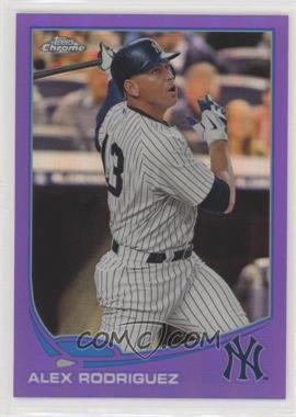 2013 Topps Chrome - [Base] - Retail Purple Refractor #168 - Alex Rodriguez