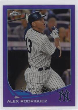 2013 Topps Chrome - [Base] - Retail Purple Refractor #168 - Alex Rodriguez