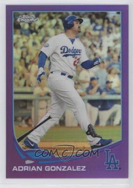 2013 Topps Chrome - [Base] - Retail Purple Refractor #19 - Adrian Gonzalez