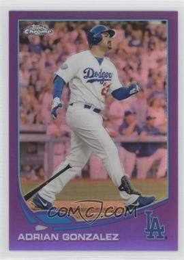 2013 Topps Chrome - [Base] - Retail Purple Refractor #19 - Adrian Gonzalez