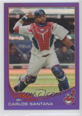 2013 Topps Chrome - [Base] - Retail Purple Refractor #21 - Carlos Santana