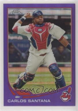 2013 Topps Chrome - [Base] - Retail Purple Refractor #21 - Carlos Santana