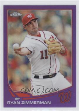 2013 Topps Chrome - [Base] - Retail Purple Refractor #212 - Ryan Zimmerman