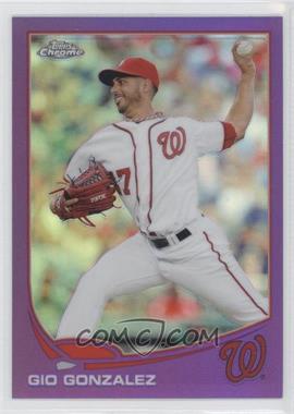 2013 Topps Chrome - [Base] - Retail Purple Refractor #213 - Gio Gonzalez