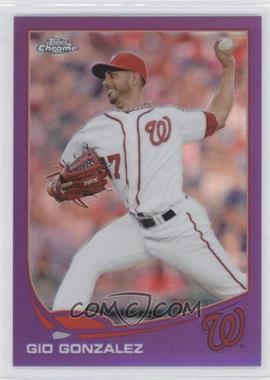 2013 Topps Chrome - [Base] - Retail Purple Refractor #213 - Gio Gonzalez