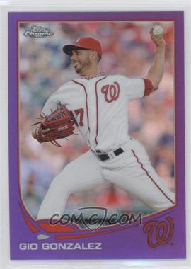 2013 Topps Chrome - [Base] - Retail Purple Refractor #213 - Gio Gonzalez