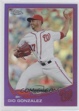 2013 Topps Chrome - [Base] - Retail Purple Refractor #213 - Gio Gonzalez