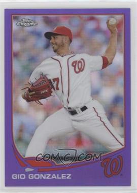 2013 Topps Chrome - [Base] - Retail Purple Refractor #213 - Gio Gonzalez