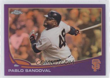 2013 Topps Chrome - [Base] - Retail Purple Refractor #216 - Pablo Sandoval