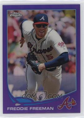 2013 Topps Chrome - [Base] - Retail Purple Refractor #219 - Freddie Freeman