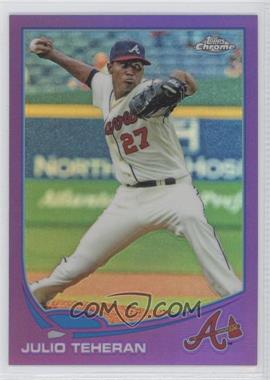 2013 Topps Chrome - [Base] - Retail Purple Refractor #23 - Julio Teheran