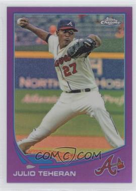 2013 Topps Chrome - [Base] - Retail Purple Refractor #23 - Julio Teheran