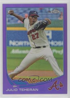 2013 Topps Chrome - [Base] - Retail Purple Refractor #23 - Julio Teheran