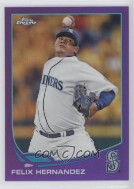 2013 Topps Chrome - [Base] - Retail Purple Refractor #34 - Felix Hernandez