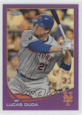 2013 Topps Chrome - [Base] - Retail Purple Refractor #5 - Lucas Duda