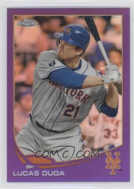 2013 Topps Chrome - [Base] - Retail Purple Refractor #5 - Lucas Duda