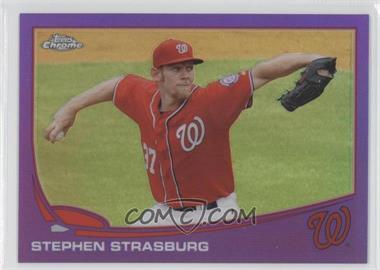 2013 Topps Chrome - [Base] - Retail Purple Refractor #50 - Stephen Strasburg