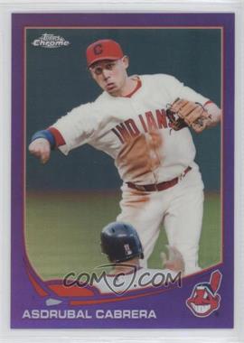 2013 Topps Chrome - [Base] - Retail Purple Refractor #58 - Asdrubal Cabrera