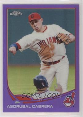 2013 Topps Chrome - [Base] - Retail Purple Refractor #58 - Asdrubal Cabrera [EX to NM]