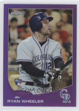 2013 Topps Chrome - [Base] - Retail Purple Refractor #71 - Ryan Wheeler