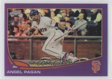 2013 Topps Chrome - [Base] - Retail Purple Refractor #86 - Angel Pagan