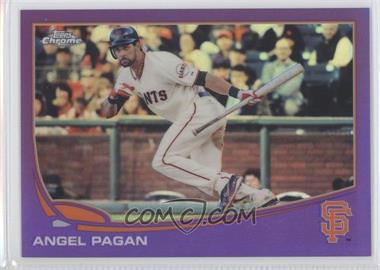 2013 Topps Chrome - [Base] - Retail Purple Refractor #86 - Angel Pagan