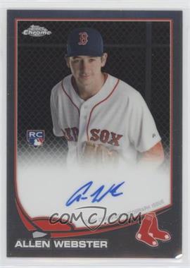 2013 Topps Chrome - [Base] - Rookie Autographs #112 - Allen Webster [EX to NM]