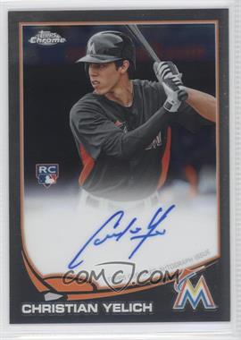 2013 Topps Chrome - [Base] - Rookie Autographs #CY - Christian Yelich