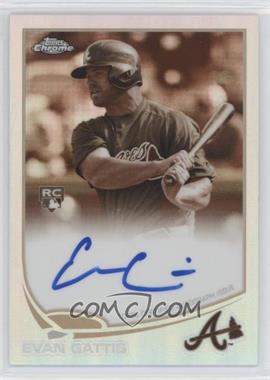 2013 Topps Chrome - [Base] - Sepia Refractor Rookie Autographs #148 - Evan Gattis /75