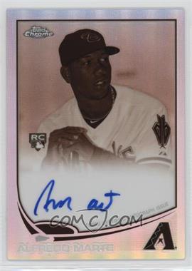 2013 Topps Chrome - [Base] - Sepia Refractor Rookie Autographs #189 - Alfredo Marte /75