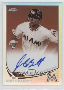 2013 Topps Chrome - [Base] - Sepia Refractor Rookie Autographs #27 - Rob Brantly /75