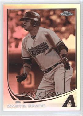 2013 Topps Chrome - [Base] - Sepia Refractor #188 - Martin Prado /75