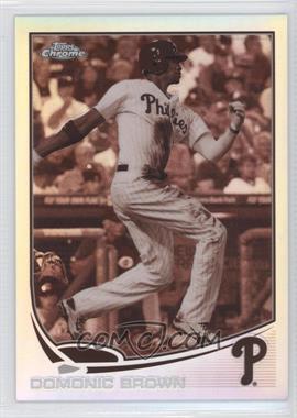 2013 Topps Chrome - [Base] - Sepia Refractor #215 - Domonic Brown /75