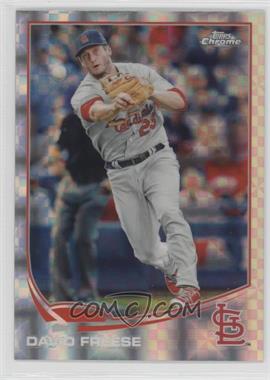 2013 Topps Chrome - [Base] - X-Fractor #135 - David Freese